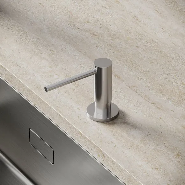 Дозатор для кухонной мойки Sancos, объем 500 мл, цвет брашированный никель,  SC40100BN