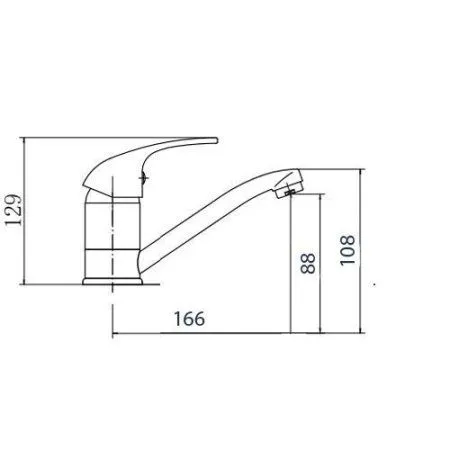 Смеситель для кухни FASHUN (A4503) - купить в Москве по низкой цене в интернет-магазине с доставкой по всей России | HITsant Смеситель для кухни FASHUN (A4503)