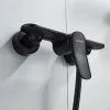 Смеситель для душевой кабины однорычажный  Shevanik S4716H, Черный