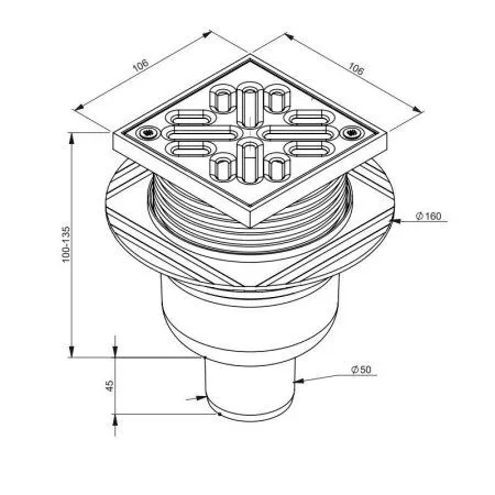 Трап для душа SantecPro (AT12034) - купить в Москве по низкой цене в интернет-магазине с доставкой по всей России | HITsant Трап для душа SantecPro (AT12034)