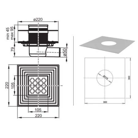 Душевой канал Ravak 10,5х10,5 X01572 - купить в Москве по низкой цене в интернет-магазине с доставкой по всей России | HITsant Душевой канал Ravak 10,5х10,5 X01572