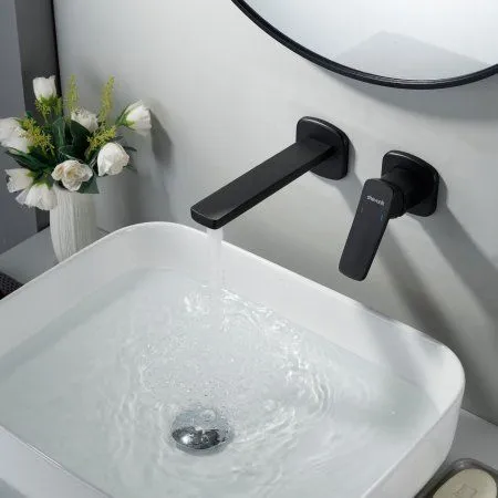 Смеситель для раковины однорычажный встроенный Shevanik S9941H, Черный