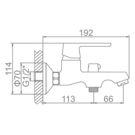Смеситель Ledeme L3277W хром/белый