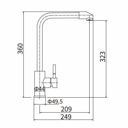 Смеситель для кухни FASHUN (A54909)