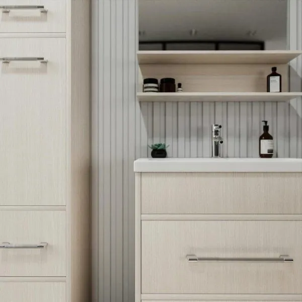 Тумба под раковину напольная Бриклаер ЧИЛИ светлая лиственница , 70 см