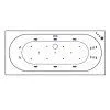 Акриловая ванна Excellent Oceana WAEX.OCE17.ULTRA.BR 170x75  с гидромассажем, белый/бронза - купить в Москве по низкой цене в интернет-магазине с доставкой по всей России | HITsant Акриловая ванна Excellent Oceana WAEX.OCE17.ULTRA.BR 170x75  с гидромассажем, белый/бронза