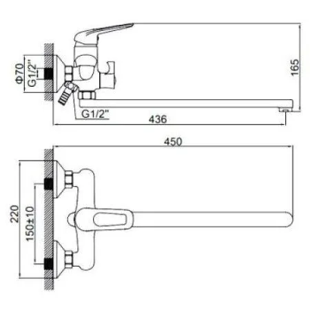 Смеситель Ledeme L2248C Бронза