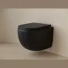 Унитаз подвесной Ceramica Nova Up CN4007MB микролифт, черный матовый - купить в Москве по низкой цене в интернет-магазине с доставкой по всей России | HITsant Унитаз подвесной Ceramica Nova Up CN4007MB микролифт, черный матовый