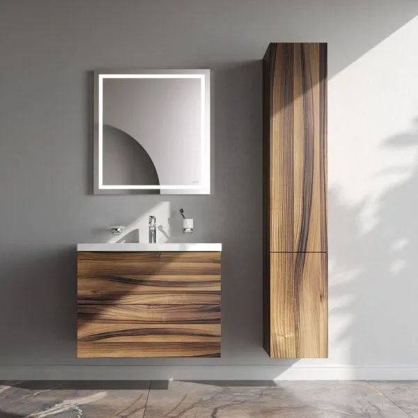 База под раковину, подвесная, 75 см, 2 ящика, орех AM.PM Gem M90FHX0752HF