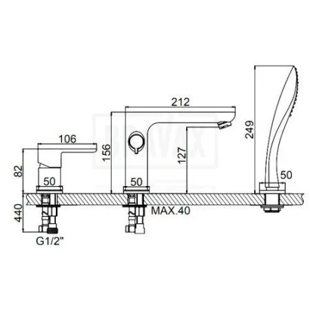 Смеситель Ledeme L1153 хром