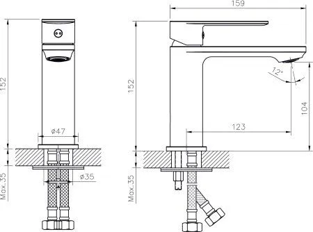 Смеситель для раковины RUSH Luson (LU1630-11)