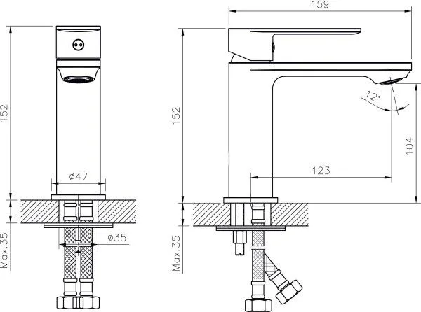 Смеситель для раковины RUSH Luson (LU1630-11)
