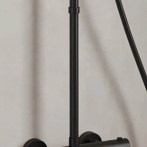 Удлинитель штанги для душевой системы Milardo Ideal Spa круглый, черный матовый (ILS30BRM38)