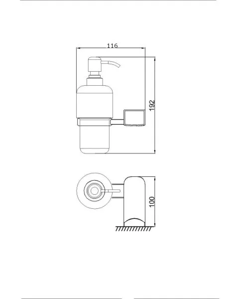 Дозатор  жидкого мыла RUSH Thira (TR36810)