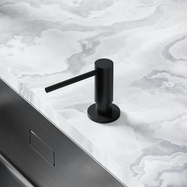 Дозатор для кухонной мойки Sancos, объем 500 мл, цвет черный матовый,  SC40100MB