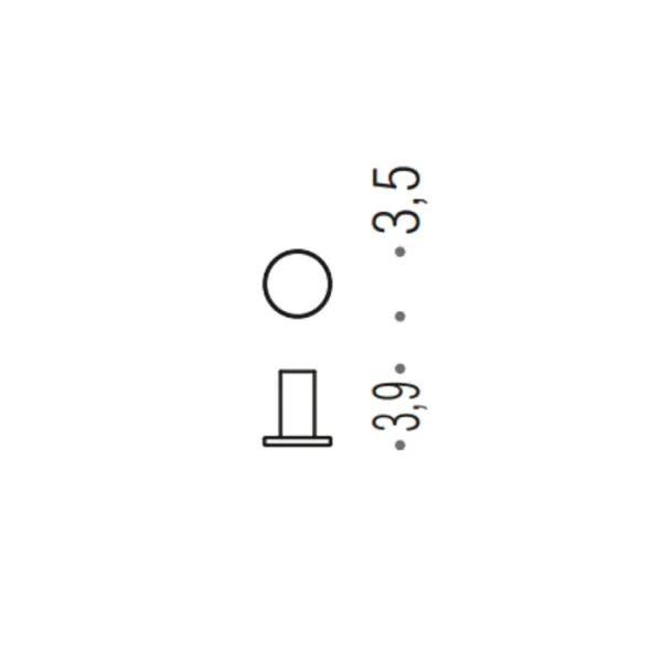 Крючок одинарный Colombo Mini CD107.CR хром