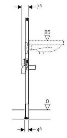Система инсталляции Geberit Duofix 111.434.00.1 для раковин - купить в Москве по низкой цене в интернет-магазине с доставкой по всей России | HITsant Система инсталляции Geberit Duofix 111.434.00.1 для раковин