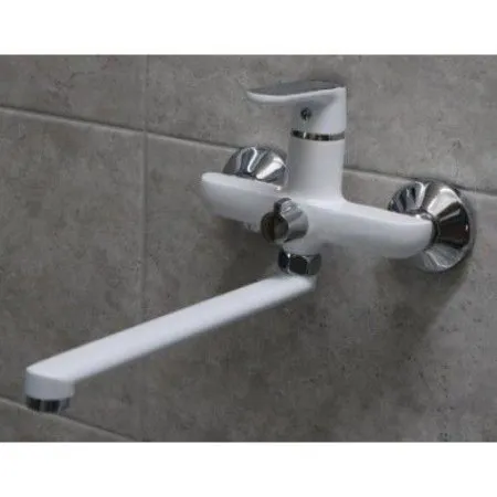 Смеситель Ledeme L2277W белый/хром