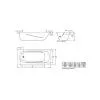 Стальная ванна BLB Universal B75L handles 170х75 см
