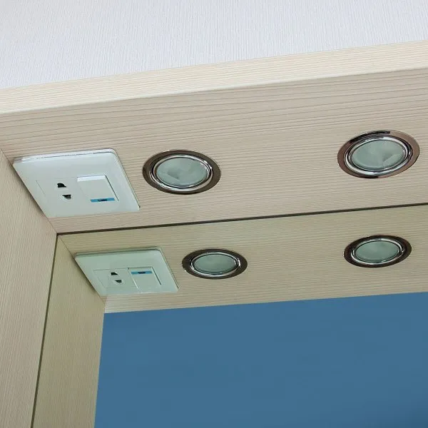 Зеркало со шкафом Бриклаер БАЛИ 62 см левое, светлая лиственница/белый