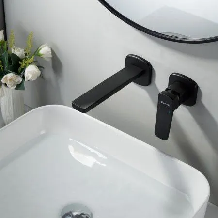 Смеситель для раковины однорычажный встроенный Shevanik S9941H, Черный