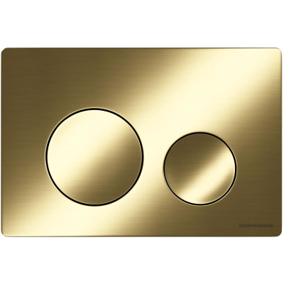 Кнопка смыва Ceramica Nova Balance Circle CN12-001BG для инсталляции, золотой матовый