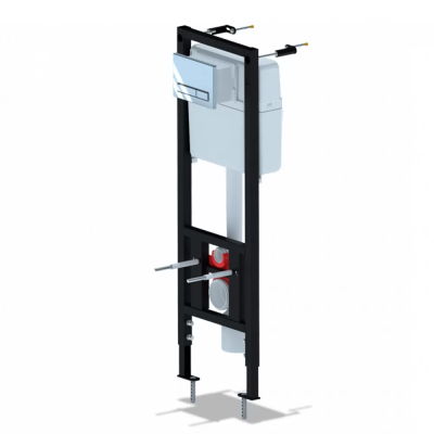 Инсталляция для подвесного унитаза с клавишей смыва пластик хром глянцевая Ани Пласт WCP4141