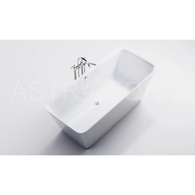 Ванна из литьевого мрамора Astra-Form Орион 01010021 170x75 см, отдельностоящая, белый