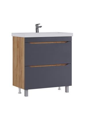 Тумба под раковину VIGO Wave 800-0-2 (Como), поставляется в разобранном виде (385 дуб золотой)