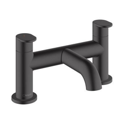 Смеситель Hansgrohe Vernis Blend 71442670 на борт ванны, матовый черный