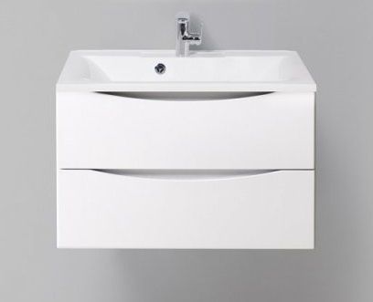 Мебель для ванной BelBagno Marino MARINO-800-2C-SO-BL-P + BB800/450-LV-MR-AST 80 bianco lucido