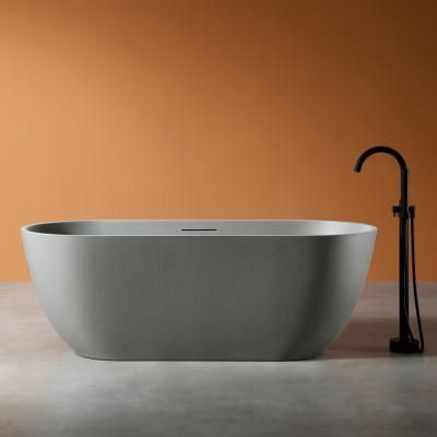 Ванна из искусственного камня ABBER Frankfurt AM9941MLG 170x75 светло-серый матовый