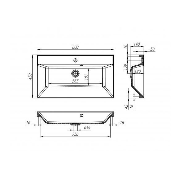 Мебель для ванной BelBagno Aurora AURORA-800-2C-SO-RNN 80 rovere nebrasca nature