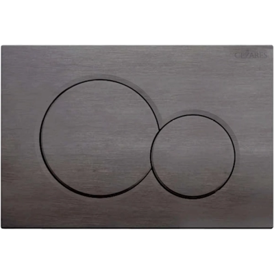 Кнопка смыва Cezares Stylus STYLUS-BTN-GM для инсталляции, оружейная сталь матовый