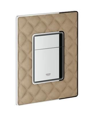 Кнопка смыва Grohe Skate Cosmopolitan  38913XP0 для унитаза, хром/бежевая