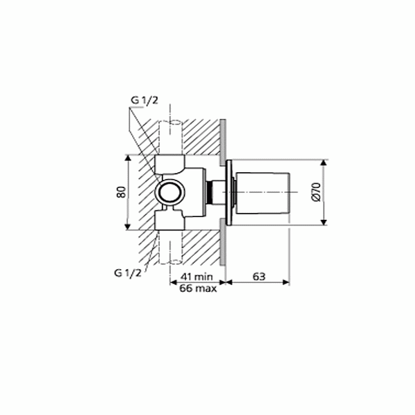 Переключающий вентиль Ideal Standard Celia A3454AA хром