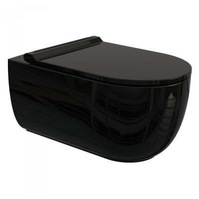 Унитаз подвесной Bien Vokha MDKA052N1VP1B9000 с функцией биде, черный глянцевый