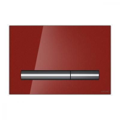 Кнопка смыва Cersanit Pilot BU-PIL/Rdg/Gl стекло, красный глянцевый