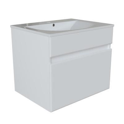 Тумба для ванной MIXLINE "БРИКС-60" подвесная под раковину "Breeze 60" мебельный (Sanita Luxe) (ПВХ) (555004)