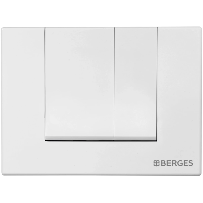 Кнопка смыва Berges Novum S1 040041 для инсталляции, белый глянец