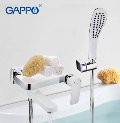 Смеситель для ванны Gappo Noar G3248 белый/хром