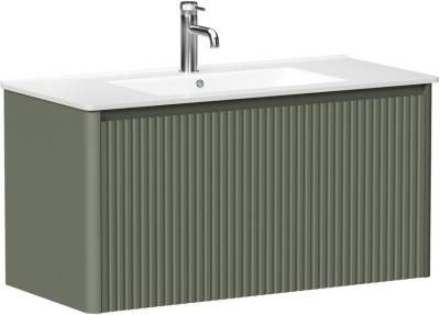 Тумба под раковину Allen Brau Gravity 100 1.370018.CGM олива матовый