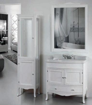 Шкаф-пенал Tiffany World Veronica 48 L белый матовый