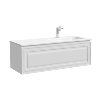 Тумба подвесная SANCOS Very  правая 1195х445х406, c одним  ящиком оснащенным доводчиками, Bianco , VR120RW