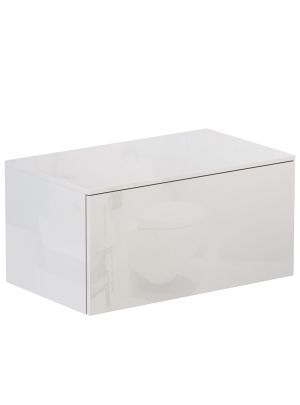 Тумба Velvex подвесная Unit 80, выс. 40, выдв. ящик, внутр. ящик, белый лед (tp.UNI.80.2Y белый глян