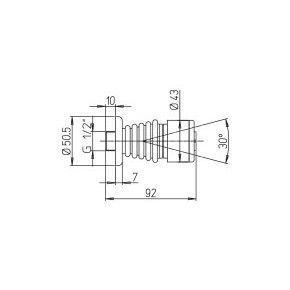 Душевая форсунка Paini 50CR721 хром