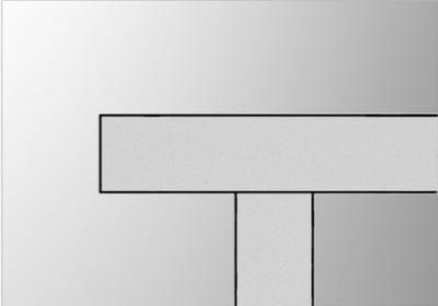 Кнопка смыва Sanit LOS 16.733.00.0011 хром/матовый хром