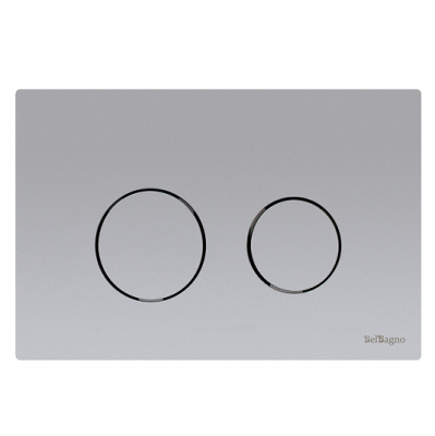 Кнопка смыва BelBagno Twin  BB-P57110  матовый хром
