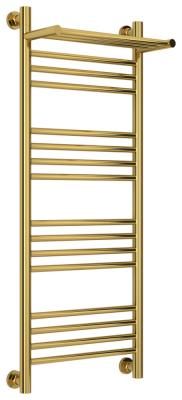 Полотенцесушитель водяной Сунержа Богема+ с 1 полкой 03-0223-1040 1000x400 золото