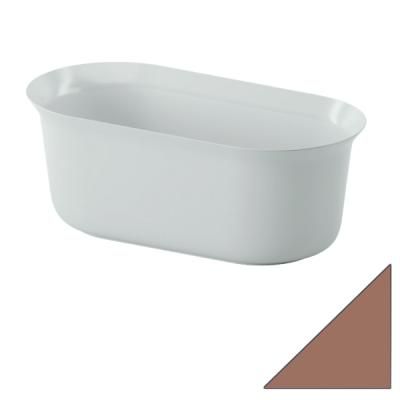 Ванна из искусственного камня ArtCeram Petite ACW005 40 140x70 marrone tortora